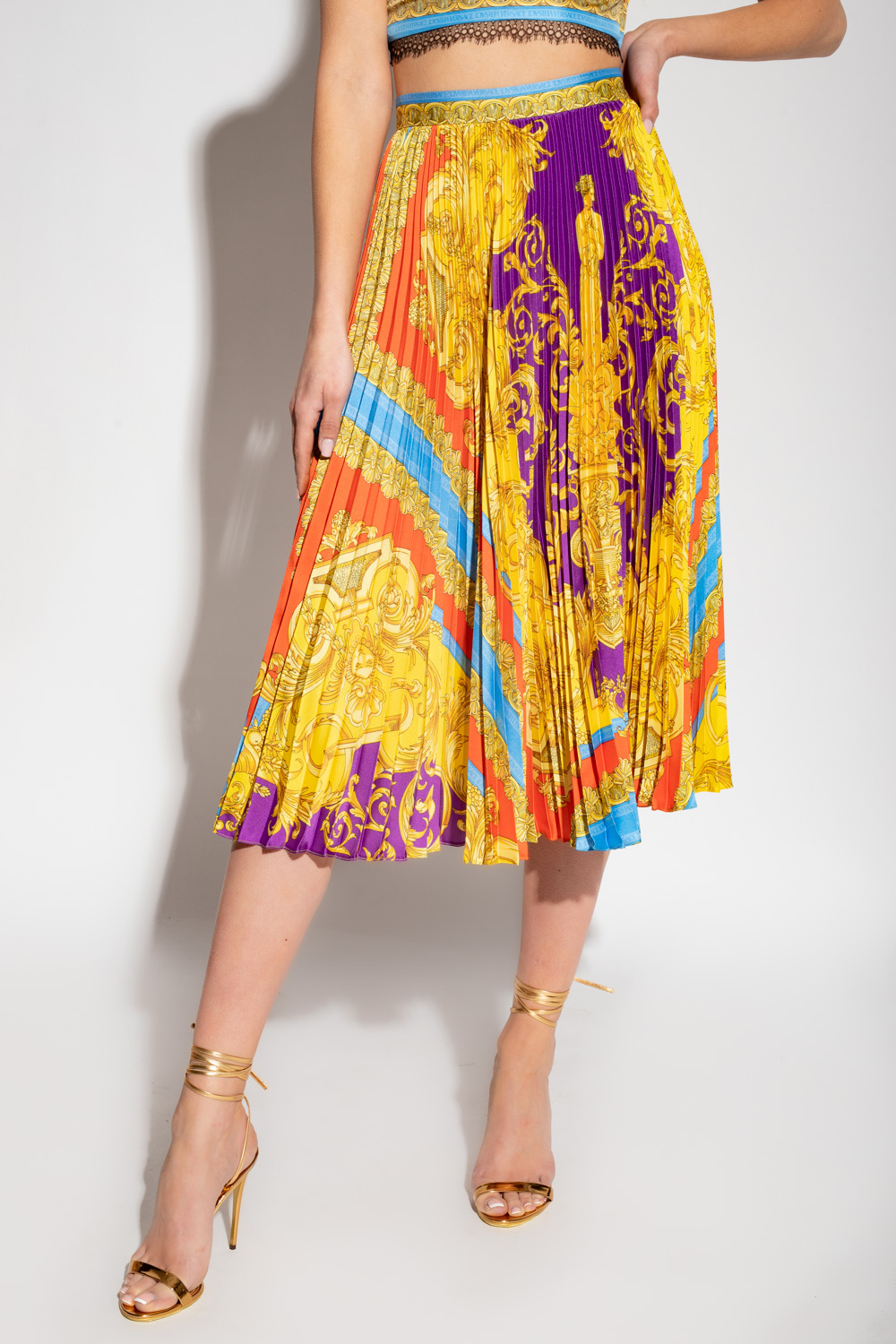 Versace skirt discount pleated